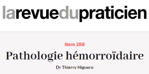 La revue du praticien - Pathologie hémorroïdaire - Dr Higuero